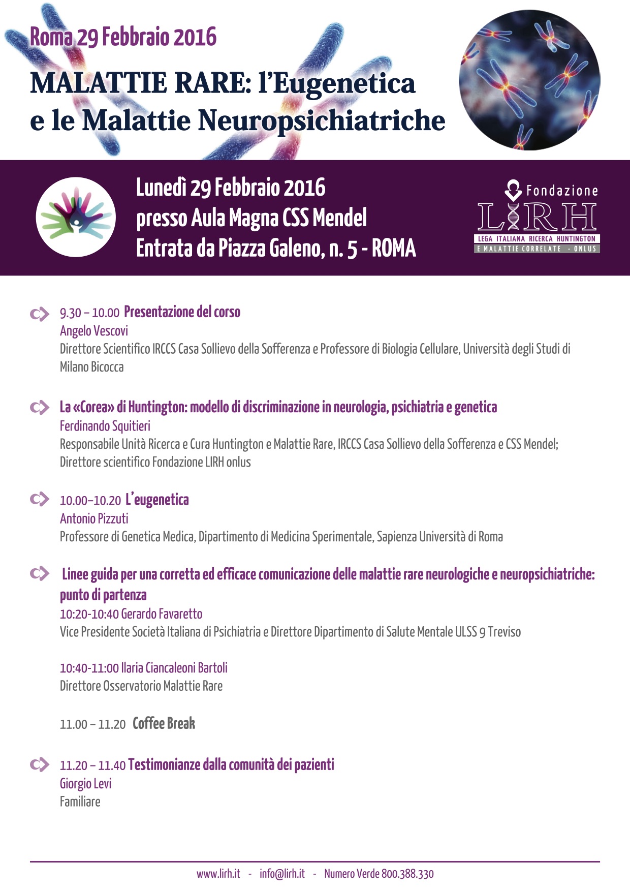 L'Eugenetica e le malattie neuropsichiatriche 29 02 2016 L'Eugenetica e le malattie neuropsichiatriche 29 02 2016