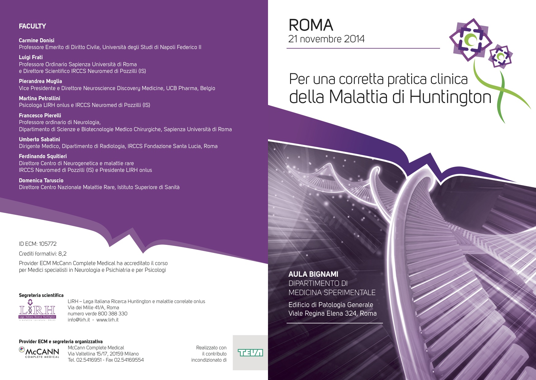 Locandina seminario per una corretta pratica clinica 2014