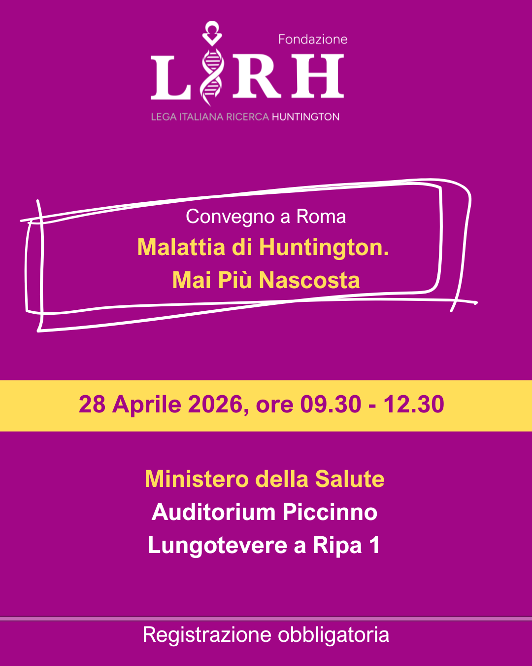 Convegno Huntington 28 Aprile 2026