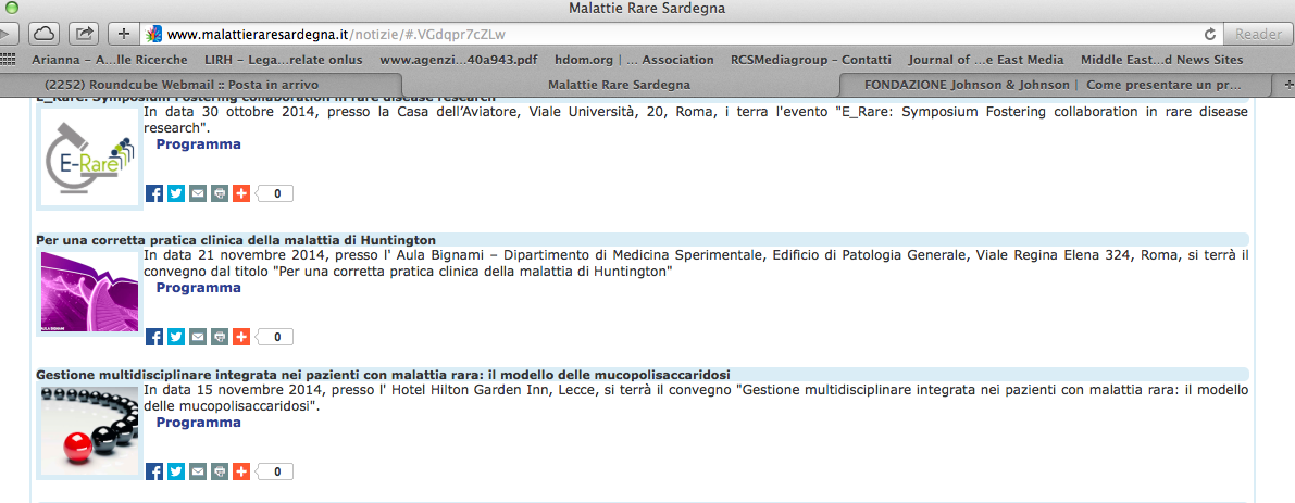 Per una corretta pratica clinica della Malattia di Huntington - Roma