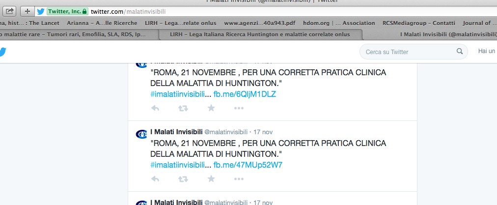 Per una corretta pratica clinica della Malattia di Huntington - Roma