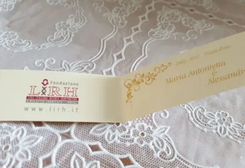 Bigliettino nozze d'oro